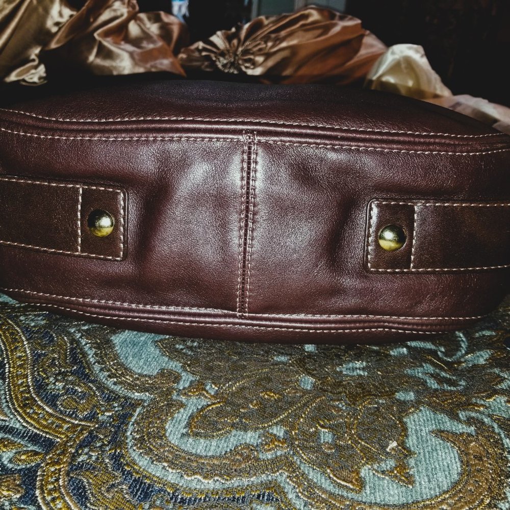 Beautiful Coach Carly Chestnut leather bag - NWOT with Gorgeous Leather Wallet - Picture 4 of 14